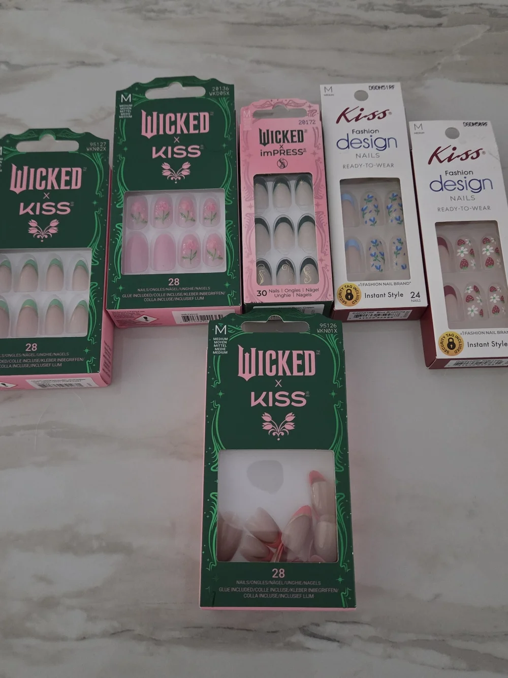 Wicked x Kiss Pink Press-On Nail Set
